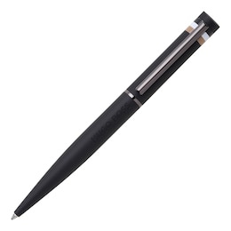 BOSS Iconic Engraved Black Ballpoint Pen