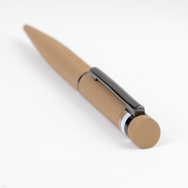 Main Image 2 of BOSS Iconic Engraved Tan Ballpoint Pen
