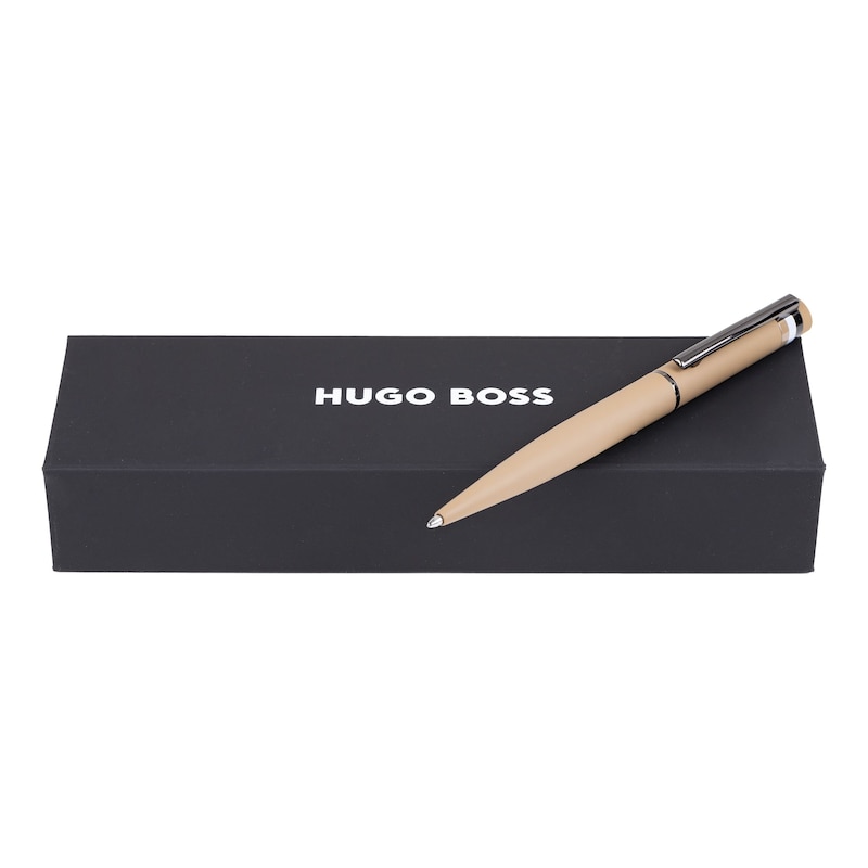 Main Image 4 of BOSS Iconic Engraved Tan Ballpoint Pen