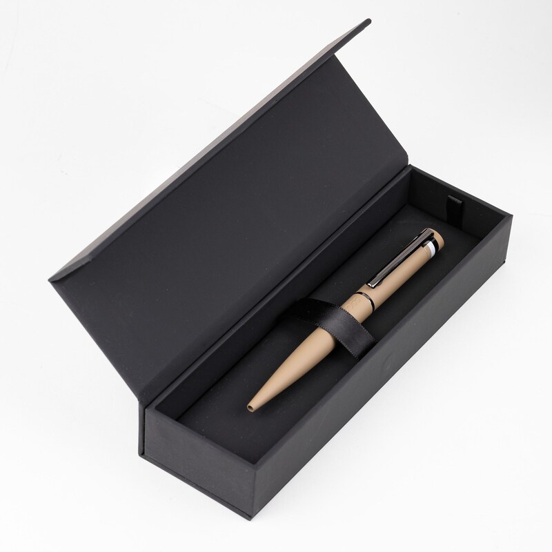 Main Image 5 of BOSS Iconic Engraved Tan Ballpoint Pen