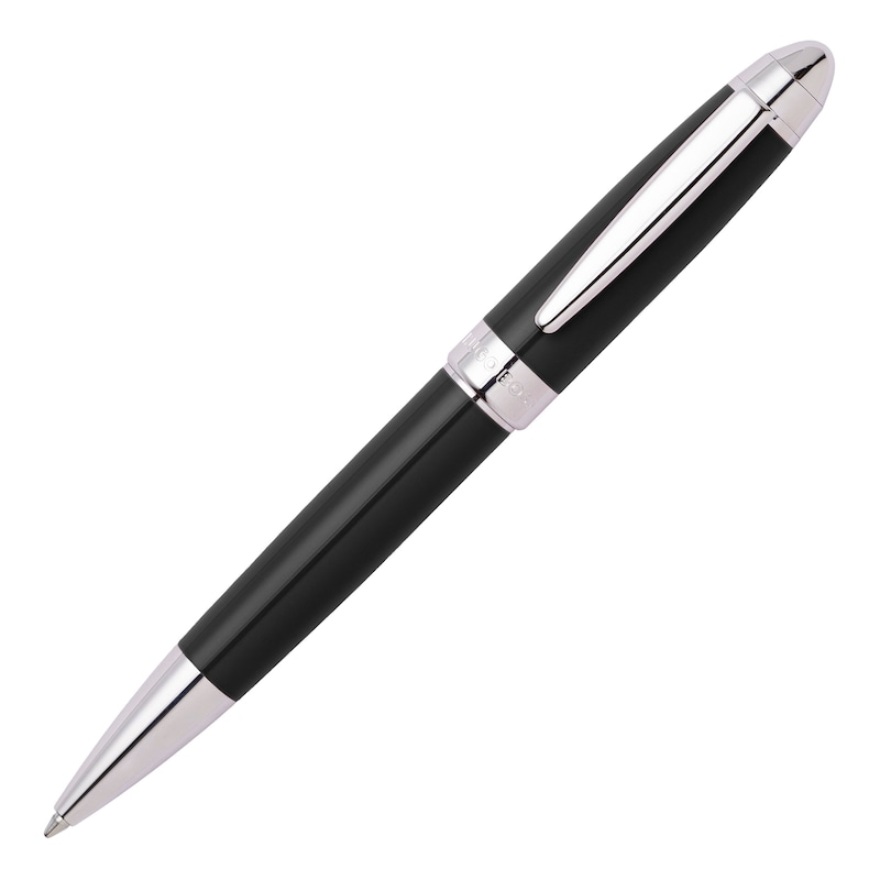 Main Image 1 of BOSS Iconic Black & Chrome Ballpoint Pen