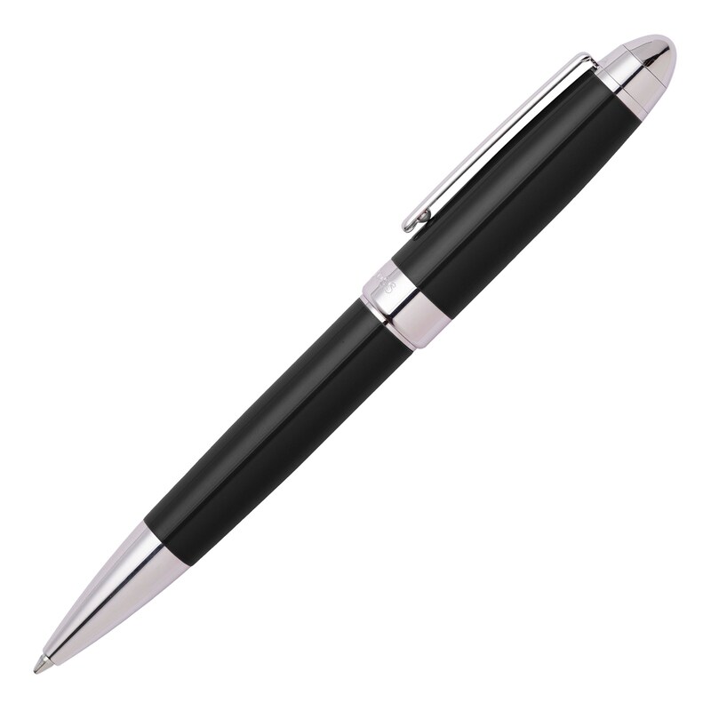 Main Image 2 of BOSS Iconic Black & Chrome Ballpoint Pen