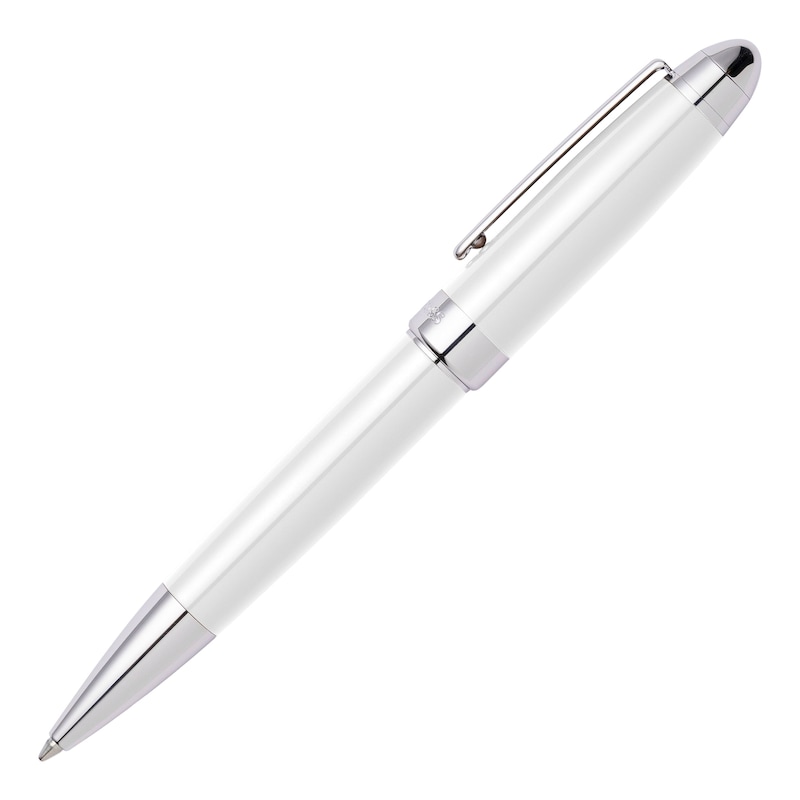 Main Image 2 of BOSS Iconic White & Chrome Ballpoint Pen