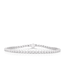 Platinum 1ct Diamond Claw Set Bracelet