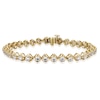 Thumbnail Image 1 of 9ct Yellow Gold 5ct Diamond GSI Certified Tennis Bracelet