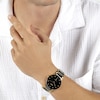 Thumbnail Image 5 of Rado Centrix Diamond Black & Gold-Tone PVD Bracelet Watch