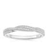 Thumbnail Image 0 of 9ct White Gold 0.12ct Diamond Twist Eternity Ring