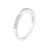 Thumbnail Image 1 of 9ct White Gold 0.12ct Diamond Twist Eternity Ring