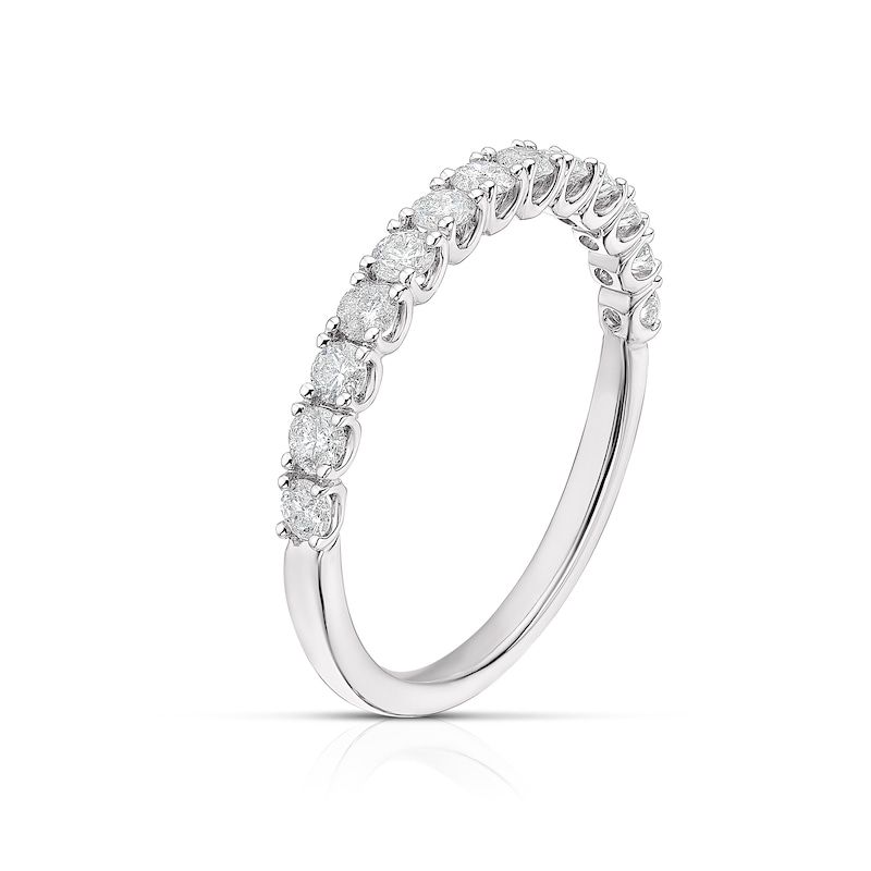 18ct White Gold 0.50ct Round Cut Eternity Ring