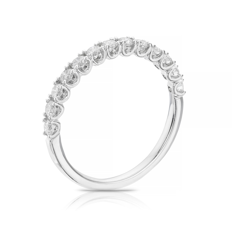 18ct White Gold 0.50ct Round Cut Eternity Ring
