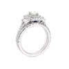 Thumbnail Image 2 of Vera Wang Platinum 1.18ct Diamond Emerald Shape Halo Bridal Set