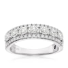 Thumbnail Image 0 of Vera Wang Platinum 0.95ct Diamond Oval Eternity Ring