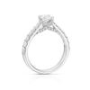 Thumbnail Image 2 of Platinum 1ct Diamond Round Cut Four Claw Solitaire Ring