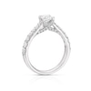 Thumbnail Image 4 of Engagement Ring Platinum Round Cut Four Claw Solitaire 1ct Diamond Ring