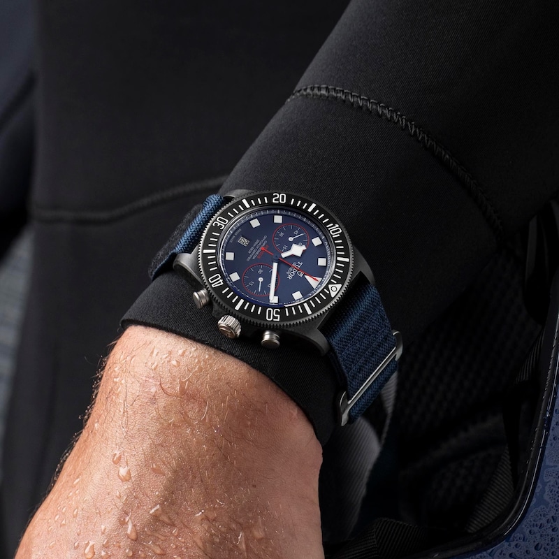 Tudor Pelagos FXD Chrono Men's Fabric Strap Watch