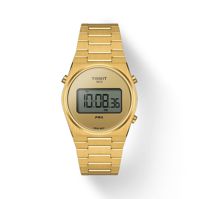 Tissot PRX Digital Dial & Gold-Tone Bracelet Watch