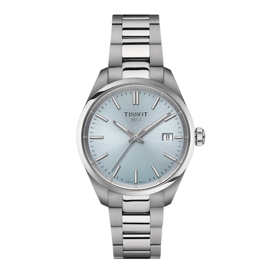 Tissot PR 100 Men’s Light Blue Dial & Stainless Steel Bracelet Watch