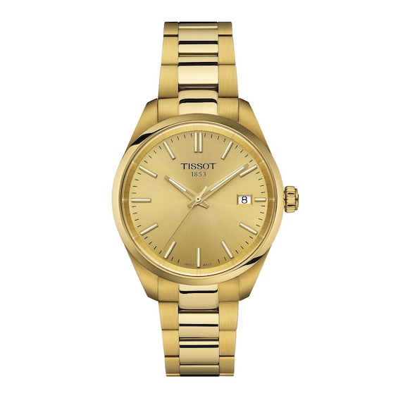 Tissot PR 100 Men’s Gold-Tone Bracelet Watch