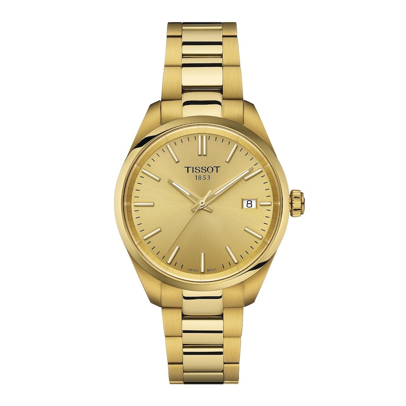 Tissot PR 100 Ladies' Gold-Tone Bracelet Watch