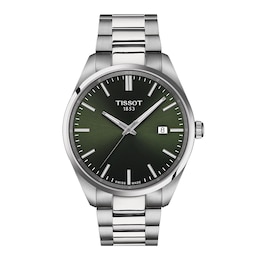 Tissot PR 100 Green Dial & Stainless Steel Bracelet Watch