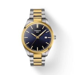 Tissot PR 100 Men's Blue Dial & Two-Tone Bracelet Watch