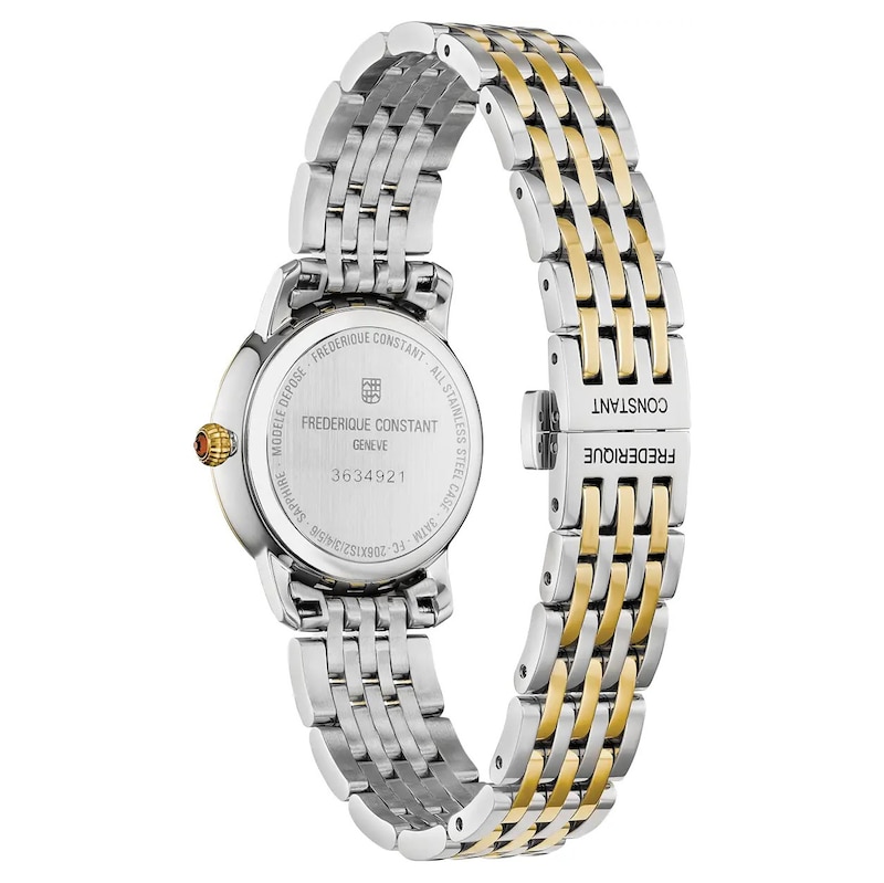 Frederique Constant Slimline Ladies' Diamond & Two-Tone Bracelet Watch