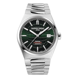 Frederique Constant Highlife Men's Green Dial & Stainless Steel Watch