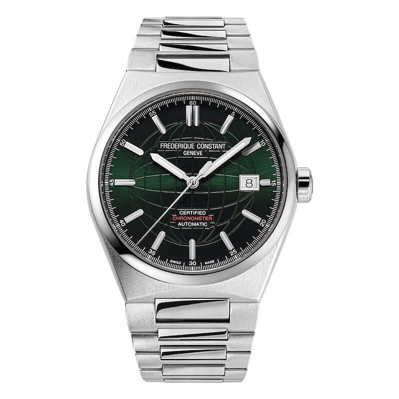 Frederique Constant Highlife Men's Green Dial & Stainless Steel Watch