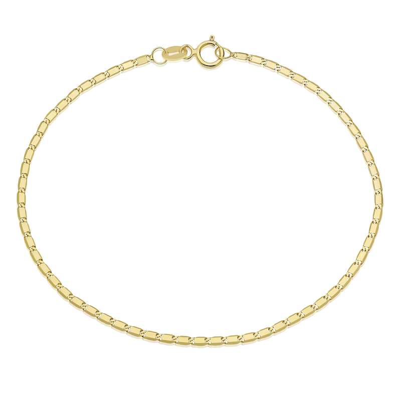 9ct Yellow Gold Fancy Link Chain Bracelet