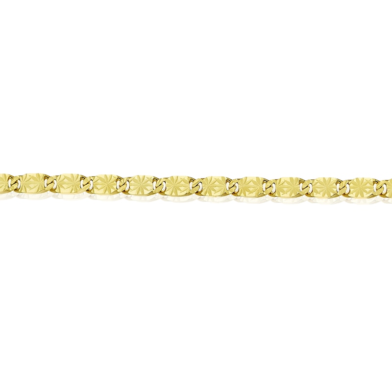 9ct Yellow Gold Fancy Sparkle Chain Bracelet