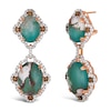 Thumbnail Image 1 of Le Vian 18ct Rose Gold Aquaprase & 2.17ct Diamond Earrings