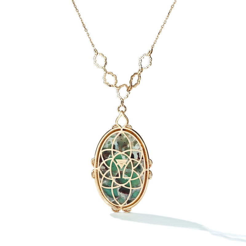 Main Image 3 of Le Vian 18ct Rose Gold Aquaprase & 2.72ct Diamond Necklace
