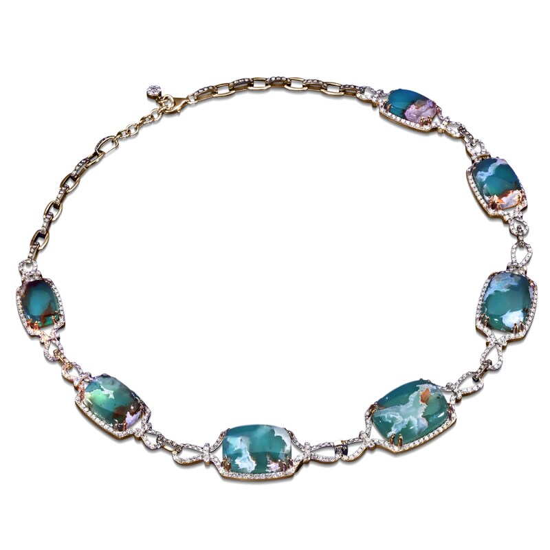Main Image 1 of Le Vian 18ct Rose Gold & 7.45ct Diamond Necklace