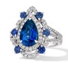 Thumbnail Image 1 of Le Vian Platinum Sapphire & 0.62ct Diamond Ring