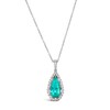 Thumbnail Image 1 of Le Vian Platinum Tourmaline & 0.32ct Diamond Pendant Necklace