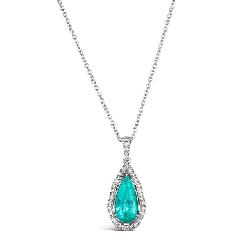 Main Image 1 of Le Vian Platinum Tourmaline & 0.32ct Diamond Pendant Necklace