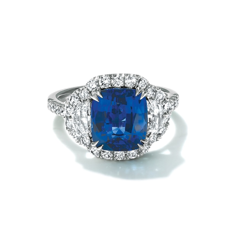 Main Image 1 of Le Vian Platinum Sapphire & 1.19ct Diamond Ring