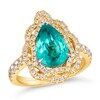Thumbnail Image 1 of Le Vian 18ct Yellow Gold Tourmaline & 0.85ct Diamond Ring