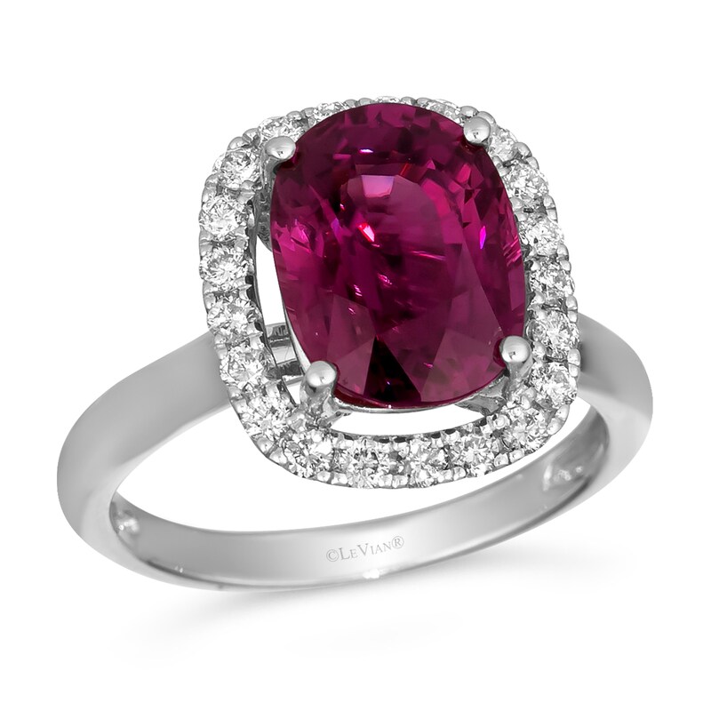 Main Image 2 of Le Vian 14ct White Gold Ruby & Vanilla 0.55ct Diamonds Ring