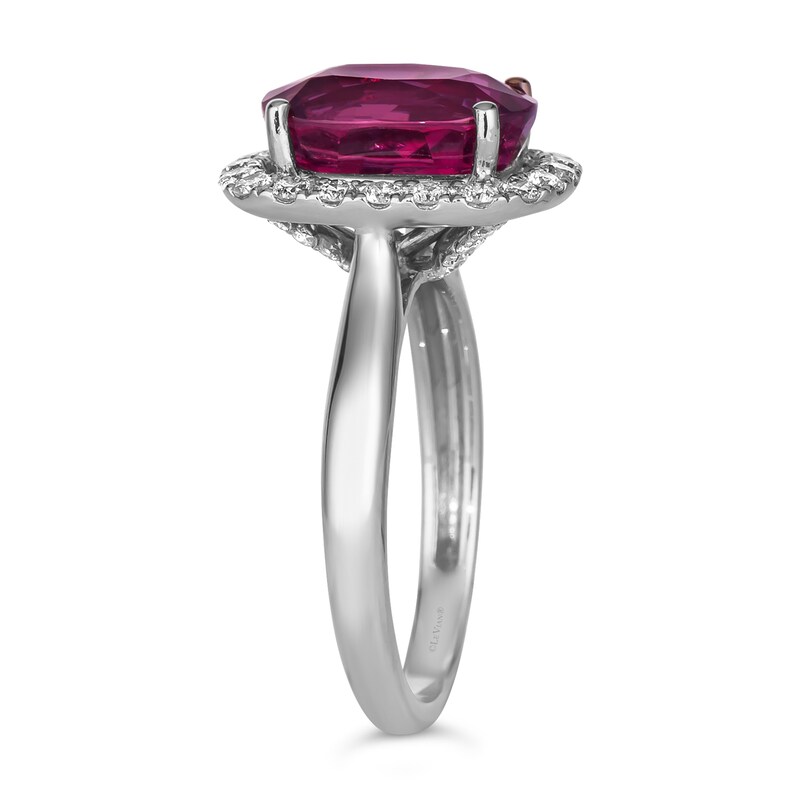 Main Image 4 of Le Vian 14ct White Gold Ruby & Vanilla 0.55ct Diamonds Ring