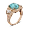 Thumbnail Image 2 of Le Vian 18ct Rose Gold Blue Tourmaline & 1.46ct Diamond Ring