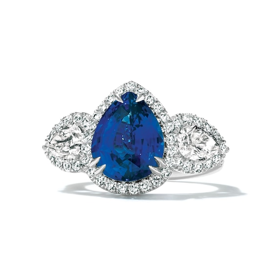 Le Vian Platinum Sapphire & 1.66ct Diamond Ring