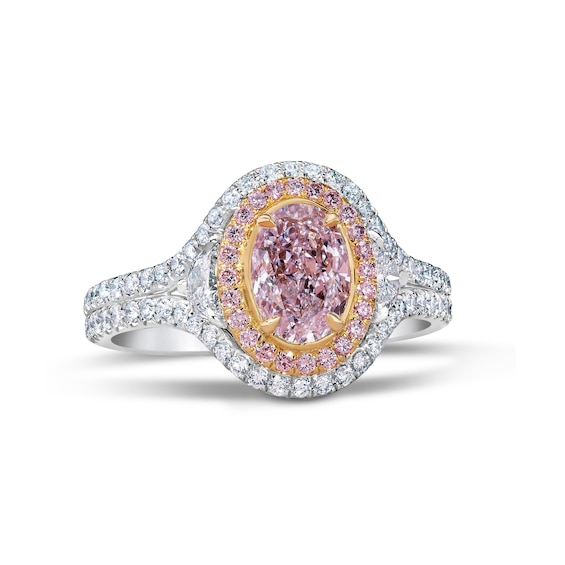 Le Vian 18ct Platinum & 18ct Two-Tone Gold Pink 1.83ct Diamond Ring