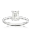 Thumbnail Image 0 of Platinum 1ct Diamond Emerald Cut Solitaire Ring