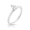 Thumbnail Image 1 of Platinum 0.50ct Diamond Pear Cut Solitaire Ring