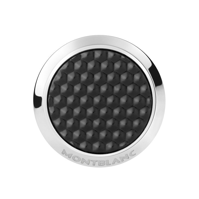 Main Image 2 of Montblanc Meisterstück Stainless Steel & Black Cufflinks