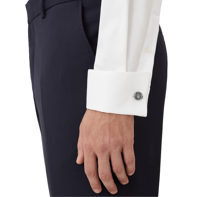 Main Image 4 of Montblanc Meisterstück The Origin Collection Stainless Steel & Blue Cufflinks