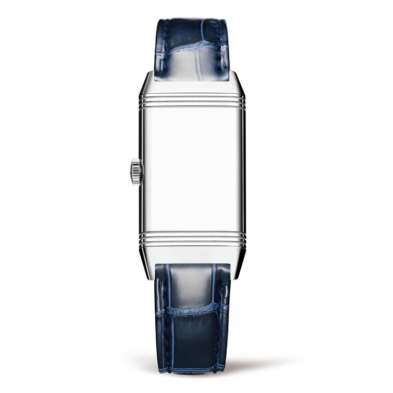 Main Image 2 of Jaeger-LeCoultre Reverso One Ladies' Diamond & Blue Alligator Leather Strap Watch
