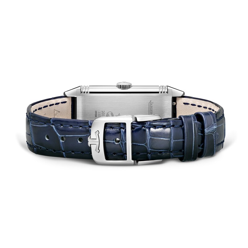 Main Image 5 of Jaeger-LeCoultre Reverso One Ladies' Diamond & Blue Alligator Leather Strap Watch