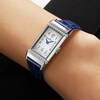 Thumbnail Image 7 of Jaeger-LeCoultre Reverso One Ladies' Diamond & Blue Alligator Leather Strap Watch